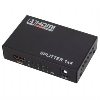 Splitter HDMI Dividor 1 entrada X 4 sadas 1.4 3D 1080P / Lelong - LE-5557