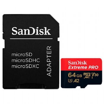Carto Micro SD de 64GB SanDisk - Extreme PRO