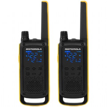 Rádio Comunicador Motorola T470 35 Milhas / 56 km Bivolt - Amarelo / Preto