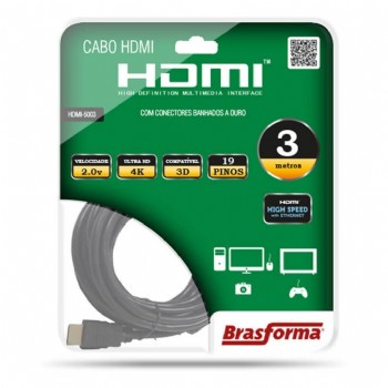 CABO HDMI/HDMI 4K ULTRAHD 2.0 3M
