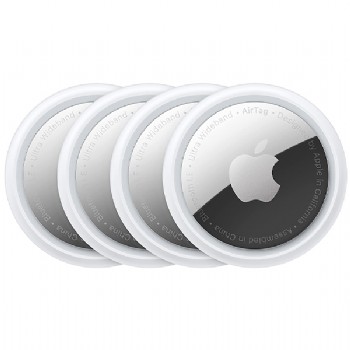 Localizador Apple AirTag com Bluetooth - Prata / Preto (4 Unidades)