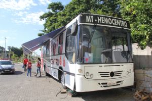 Hemobus faz coleta de sangue no Shopping Popular; confira agenda