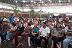 Cerim�nia de entrega de cestas da campanha Natal sem Fome