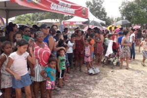 30 toneladas de donativos foram distribu�dos para mais de 600 fam�lias que n�o tinham esperan�a nesse Natal