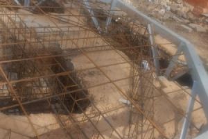 Caixa d'�gua de 150 mil litros sendo instalada para atender demanda do Shopping Popular