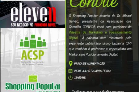 Publicit�rio Bruno Espanha ministrar� Workshop sobre influ�ncia das m�dias sociais no mercado empreendedor no Shopping Popular
