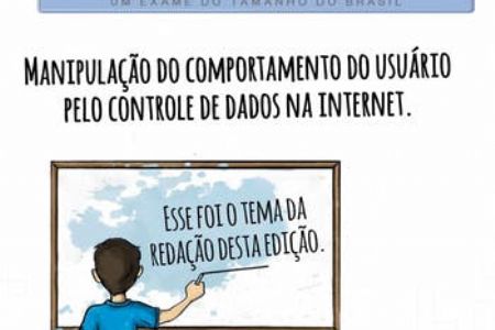 Tema da reda��o do Enem 2018 � manipula��o na internet por meio do uso de dados