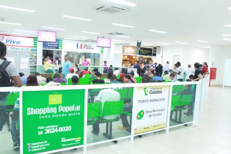 Posto Avan�ado do Sine Municipal no Shopping Popular atende em m�dia 5.500 pessoas m�s