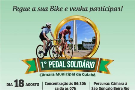 Inscri��es abertas para o Pedal Solid�rio do Legislativo