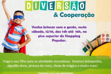 Dia das Crian�as ter� brindes dan�as e economia no Shopping Popular