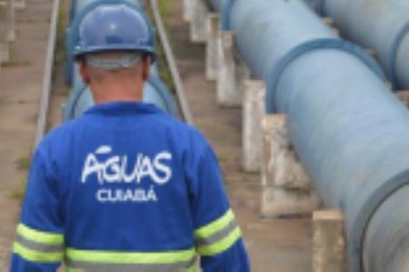�guas interrompe fornecimento em 10 bairros de Cuiab�