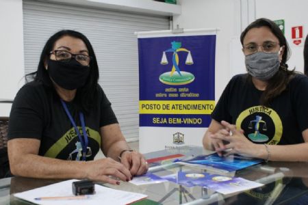 ​Justi�a Comunit�ria realiza diversos servi�os gratuitos no Shopping Popular