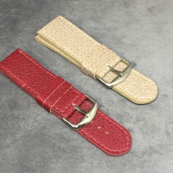 Pulseira de couro sint�tica para rel�gio